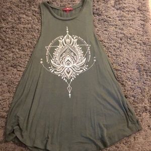 Green tank top